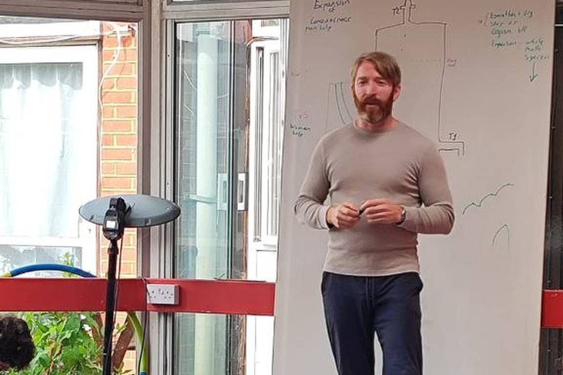 Teaching at the whiteboard